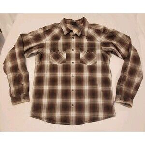 Men's Brown Plaid Shirt